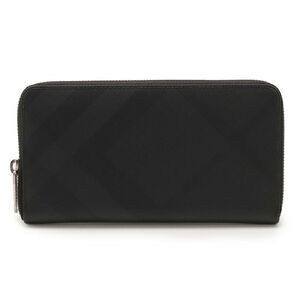 Burberry Smoked Check Coated Canvas Long Wallet